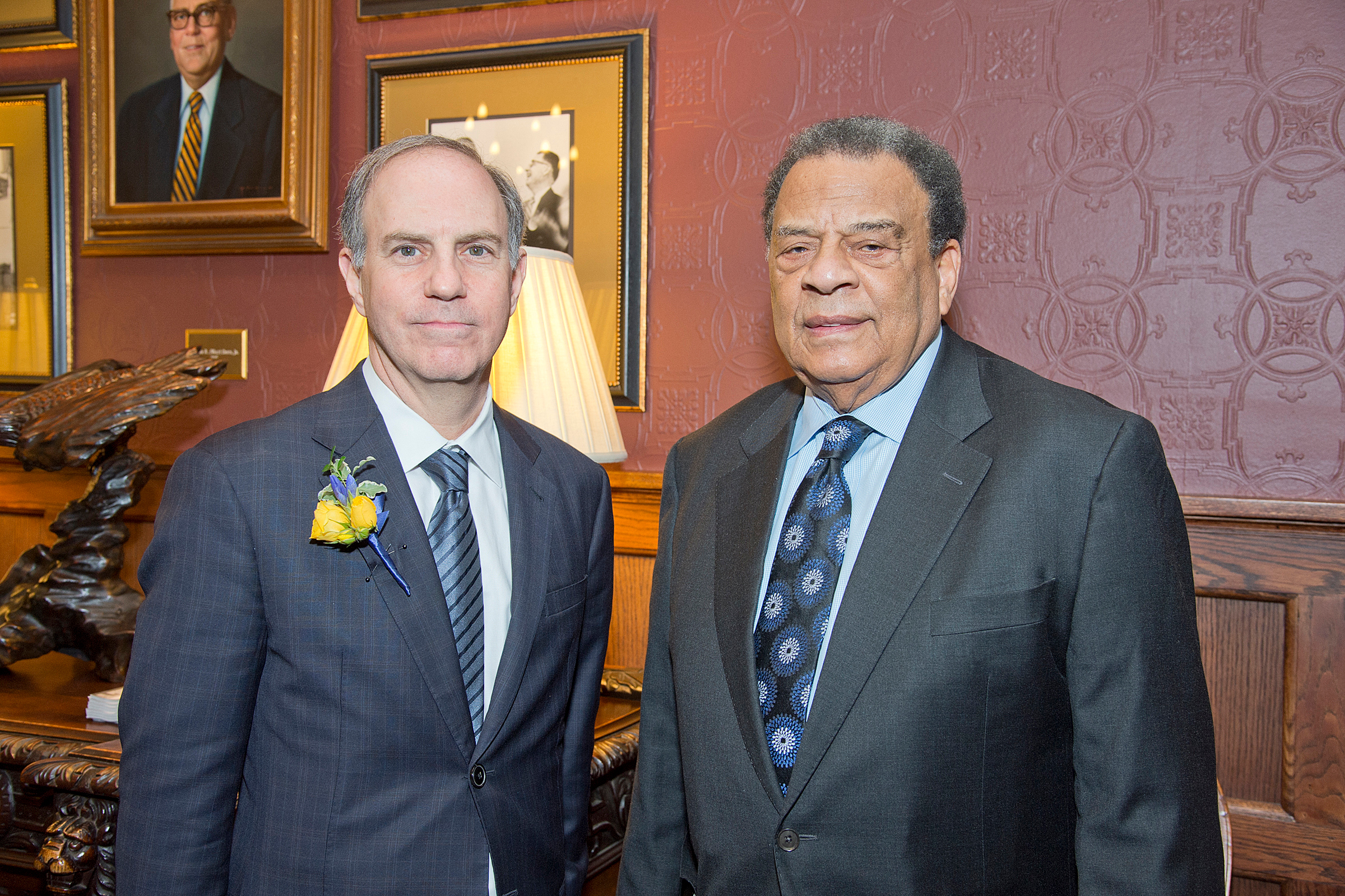 Andrew Serwer and Andrew Young