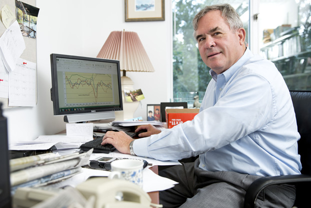 Ray Hill at his desk