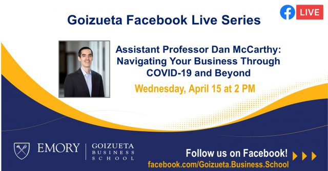 Assistant Professor Dan McCarthy on businesses navigating COVID-19