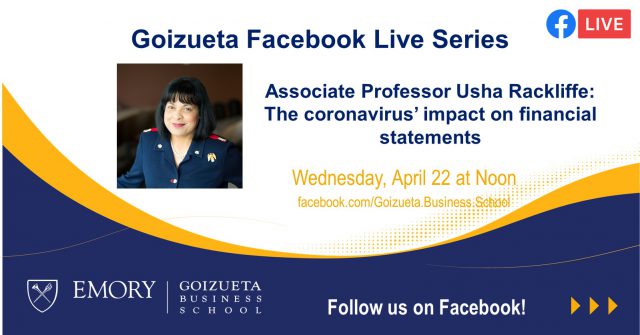 Associate Professor Usha Rackliffe on the Impact of COVID-19 on financial statements