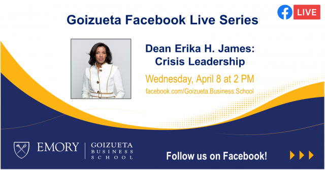 Dean Erika H. James Crisis Management Facebook Live