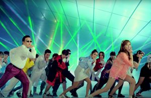 Screen cap from Gangnam Style video by Psy