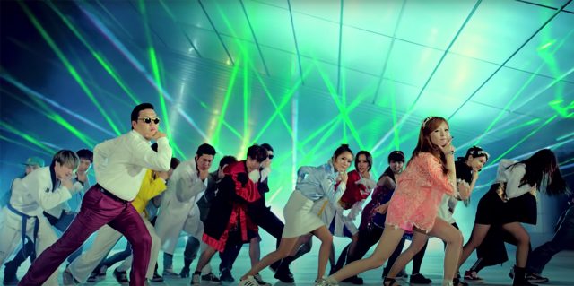 Screen cap from Gangnam Style video by Psy