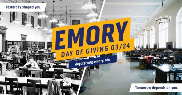 Get Ready! March 24 is Emory Day of Giving 2021