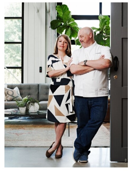 Chef Linton Hopkins 92C, pictured here with his wife and business partner Gina. Gina Hopkins is a certified sommelier with a passion for hospitality, leadership, and interior design. Chef Linton Hopkins holds a James Beard Award for Best Chef Southeast and numerous other accolades for excellence in cuisine and hospitality.