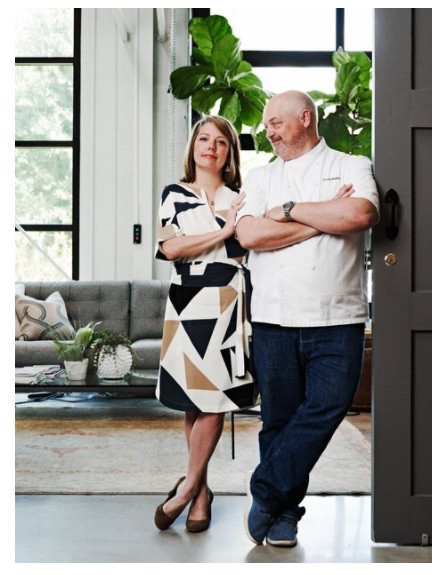 Chef Linton Hopkins 92C, pictured here with his wife and business partner Gina. Gina Hopkins is a certified sommelier with a passion for hospitality, leadership, and interior design. Chef Linton Hopkins holds a James Beard Award for Best Chef Southeast and numerous other accolades for excellence in cuisine and hospitality. 