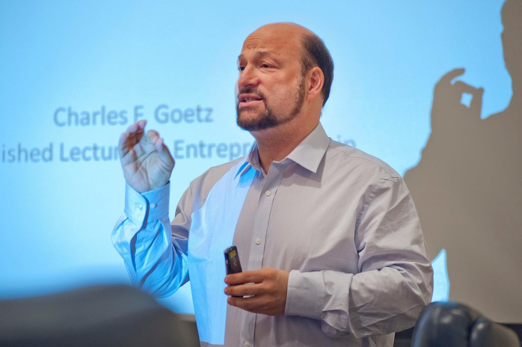 Charlie Goetz, senior lecturer in Organization & Management and distinguished lecturer in Entrepreneurship