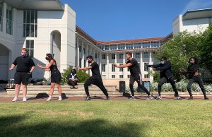 Goizueta students participate in a dance class