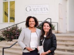 Sonji Jacobs 23EMBA and Julie Friedberg 87C 23EMBA