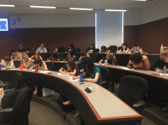 MBA students writing letter to future self