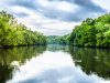 Chattahoochee River in Atlanta on a cloudy day