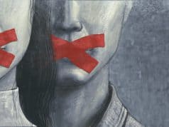 Censorship Stock Image_Red Tape on Faces