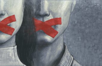 Censorship Stock Image_Red Tape on Faces