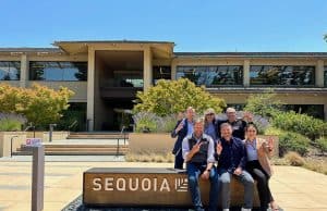 Veterinary Emergency Group team after a successful day with venture capital firm Sequoia Heritage