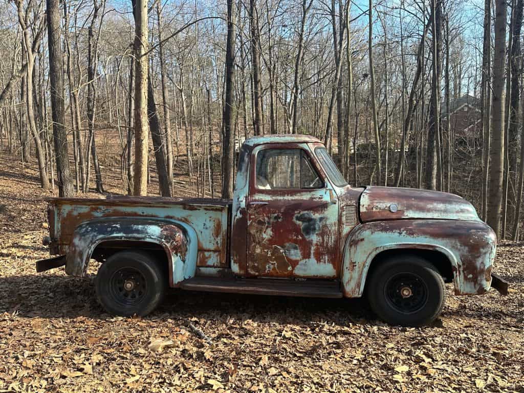 The 1955 F100 pickup Tom Lanier