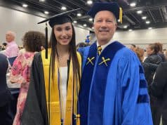 Goizueta alumni mentor Bill Brosius 85BBA with mentee Emily Miller 24BBA