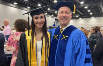 Goizueta alumni mentor Bill Brosius 85BBA with mentee Emily Miller 24BBA