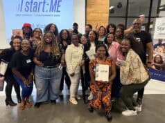 A group of entrepreneurs gathered at the Start:ME Accelerator 2026 kickoff event.