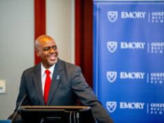 Goizueta's Brian Mitchell welcomes students and judges to the inaugural Growth Cup.