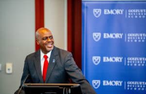 Goizueta's Brian Mitchell welcomes students and judges to the inaugural Growth Cup.