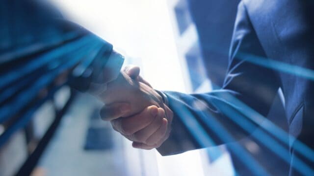 Handshake Business Deal Stock Image - cropped feature