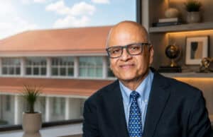 Meet the New Dean: A Conversation with Saby Mitra Dean Saby Mitra sits at a window at Goizueta Business School